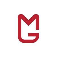 logotipo de mg, logotipo de gm logotipo de g logotipo de m vector