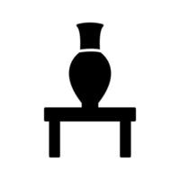 Vase Exhibit Vector Icon