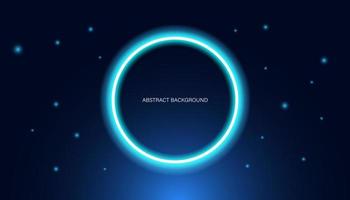 Abstract modern background, digital concept, blue with digital light circles. vector