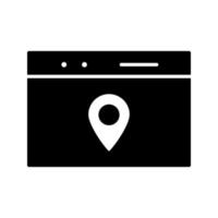 Unique Location Web Advertising Vector Icon