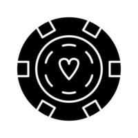 Unique Poker Chips Vector Icon