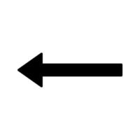 Unique Left Arrow Vector Icon