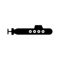 icono de vector submarino