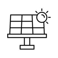 icono de vector de energía solar