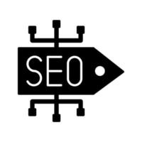 icono de vector de etiqueta seo