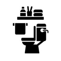 icono de vector de baño