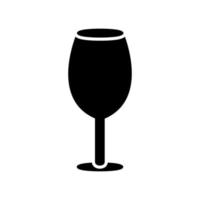 icono de vector de copa de vino