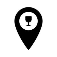 Unique Bar Location Vector Icon