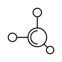 icono de vector de molécula