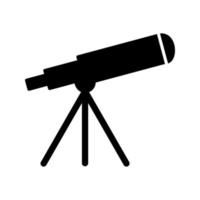 icono de vector de telescopio