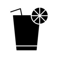 icono de vector de jugo de limón único