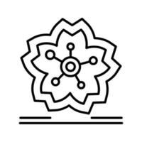 icono de vector de flor de cerezo