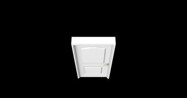 isolated door illustration 3d rendering photo