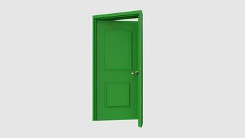 isolated door illustration 3d rendering photo