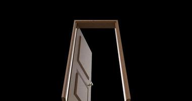 isolated door illustration 3d rendering photo