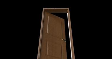 isolated door illustration 3d rendering photo