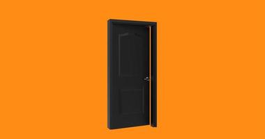 isolated door illustration 3d rendering photo