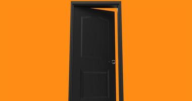 isolated door illustration 3d rendering photo