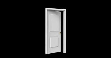 isolated door illustration 3d rendering photo