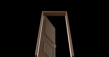 isolated door illustration 3d rendering photo