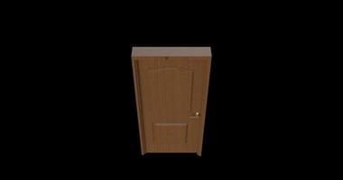 isolated door illustration 3d rendering photo