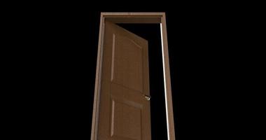 isolated door illustration 3d rendering photo