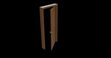 isolated door illustration 3d rendering photo