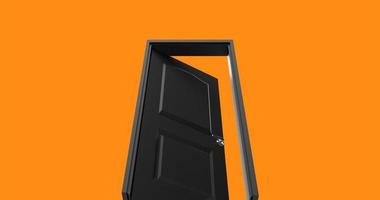 isolated door illustration 3d rendering photo