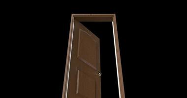 isolated door illustration 3d rendering photo