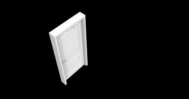 isolated door illustration 3d rendering photo