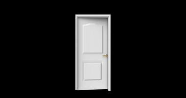 isolated door illustration 3d rendering photo