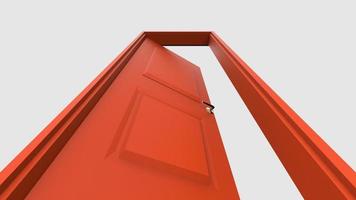 isolated door illustration 3d rendering photo