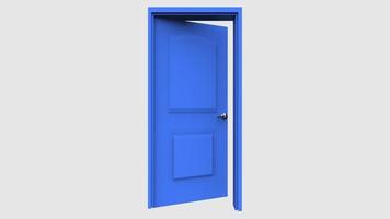 isolated door illustration 3d rendering photo