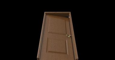 isolated door illustration 3d rendering photo