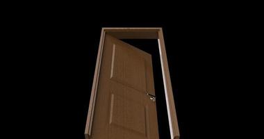 isolated door illustration 3d rendering photo