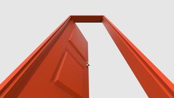 isolated door illustration 3d rendering photo