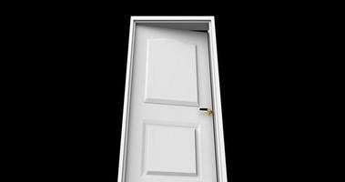 isolated door illustration 3d rendering photo