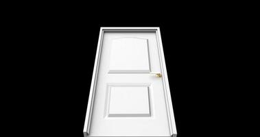 isolated door illustration 3d rendering photo