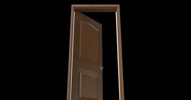 isolated door illustration 3d rendering photo