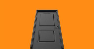 isolated door illustration 3d rendering photo