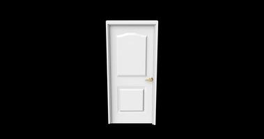 isolated door illustration 3d rendering photo