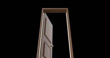 isolated door illustration 3d rendering photo