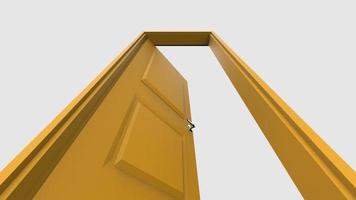 isolated door illustration 3d rendering photo