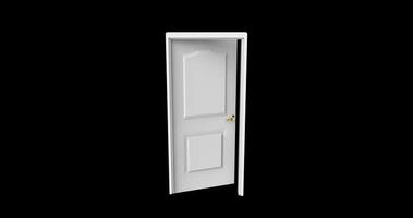 isolated door illustration 3d rendering photo