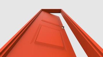 isolated door illustration 3d rendering photo