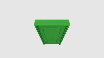 isolated door illustration 3d rendering photo