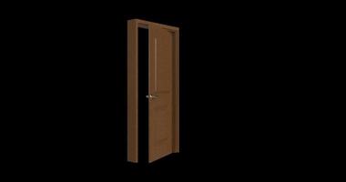 isolated door illustration 3d rendering photo