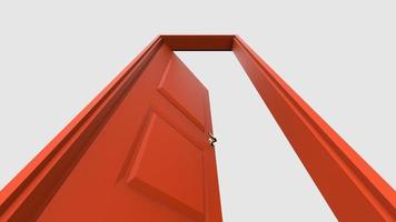 isolated door illustration 3d rendering photo