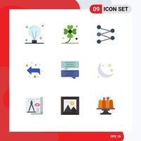 9 Creative Icons Modern Signs and Symbols of chat left irish forward space Editable Vector Design Elements