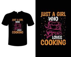 Cooking T-shirt Design Vector Illustration Template